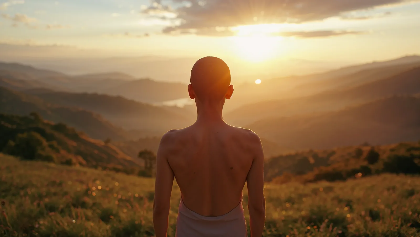 Person standing confidently looking toward a bright horizon - hope in addiction recovery