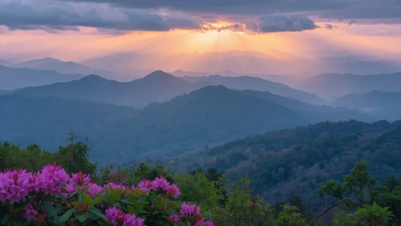Blue Ridge Mountains in North Carolina - holistic treatment and recovery programs