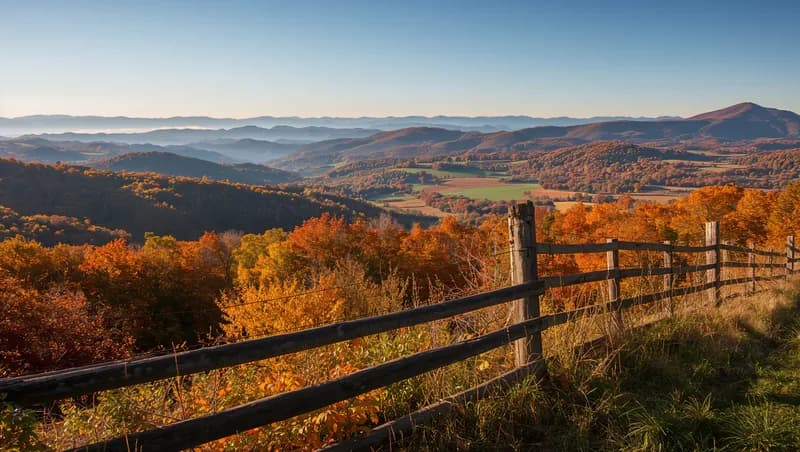 Virginia countryside with rolling hills - addiction recovery facilities